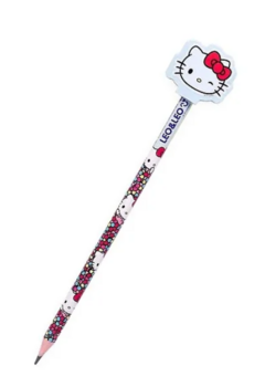 Lápis Hello Kitty Preto com Borracha Decorada no Topo - Leo&Leo - loja online