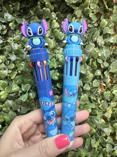 Caneta Fofa 10 cores Stitch