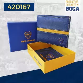 Súper Billetera Boca Juniors 100% Original Pu Licencia