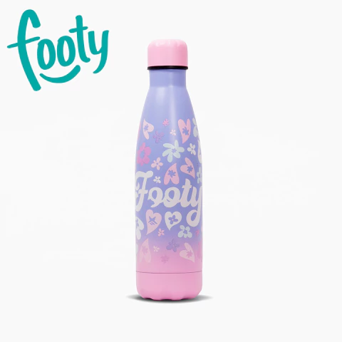 BOTELLA TERMICA DEGRADE FLOWER LILA FOOTY 500 ML