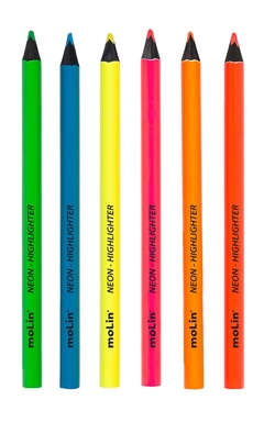 MARCA TEXTO LAPIS TRIANGULAR JUMBO NEON MOLIN 13020