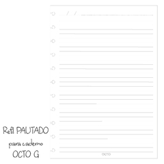 REFIL P/ CADERNO DE DISCO PAUTADO OCTO G - 50 folhas - 90g/m2 RGPA50 - comprar online