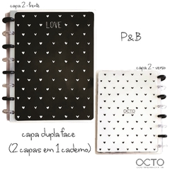 Imagem do CADERNO DE DISCO OCTO P&B / DUPLA FACE - P (A5) CA5PL-009