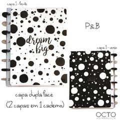 CADERNO DE DISCO OCTO P&B / DUPLA FACE - P (A5) CA5PL-009 na internet