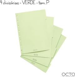 Kit 4 divisórias P P/ Caderno de Disco - OCTO - comprar online