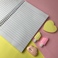 CADERNO COLEGIAL LUMI SMART 80 FLS ROSA METALICO 680048 KIT - Papel Estrela Papelaria