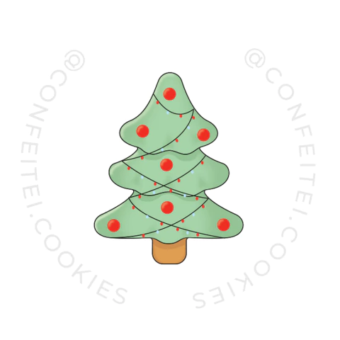 Pinheiro Cortadores para Biscoito e Confeitaria 6x7 | Confeitei