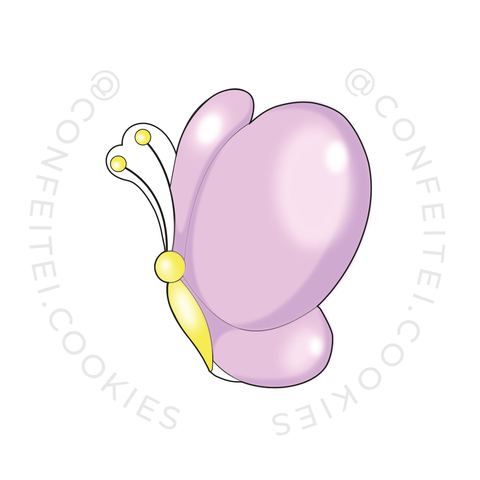 Borboleta Cortador para Biscoito e Confeitaria 6x8 | Confeitei