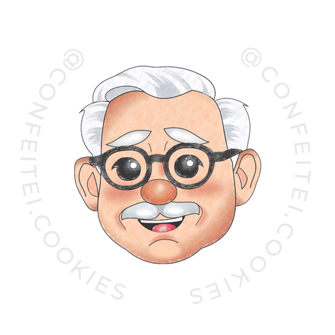 Vovô Rosto Cortadores para Biscoito e Confeitaria | Confeitei