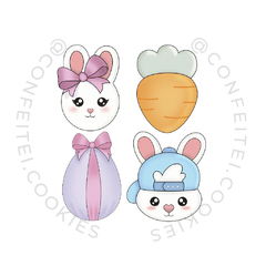 Kit coelhos e ovo