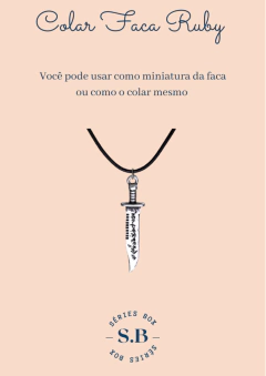 COLAR FACA RUBY SUPERNATURAL