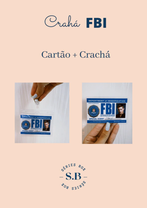CRACHÁ-CARTÃO FBI SUPERNATURAL