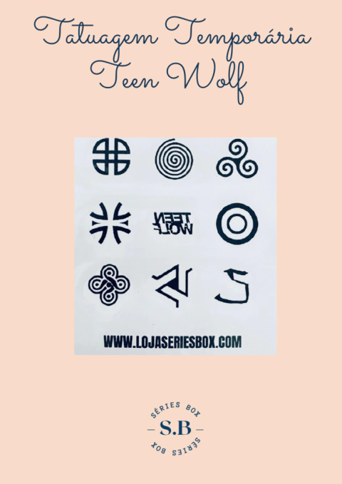 TATUAGEM TEMPORÁRIA - TEEN WOLF