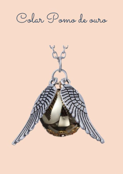 colar pomo de ouro harry potter 