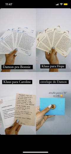 KIT CARTAS THE VAMPIRE DIARIES - comprar online
