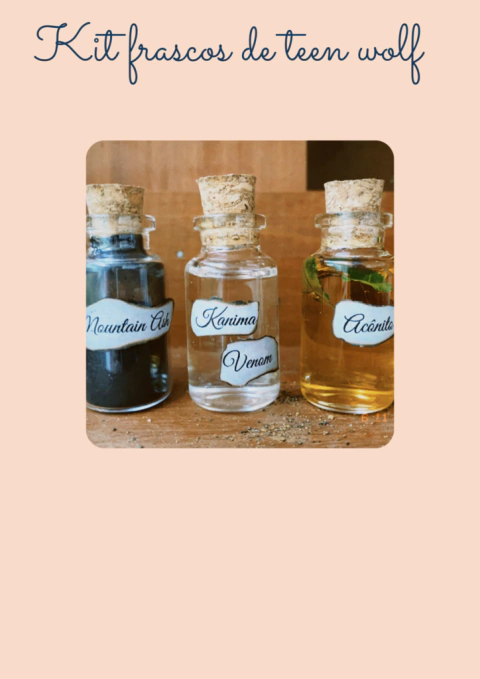 KIT FRASCOS TEEN WOLF