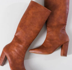 Bota Débora Cano Alto Caramelo