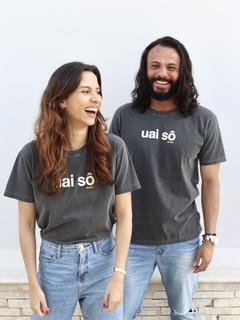 camiseta uai sô chumbo