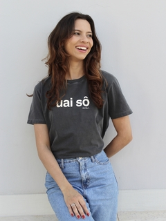 camiseta uai sô chumbo