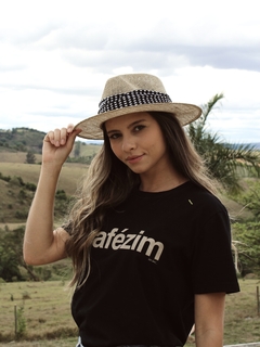 camiseta cafézim preta - comprar online