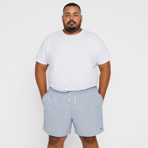 Short Mauricinho Linho Plus Size Cranc - comprar online