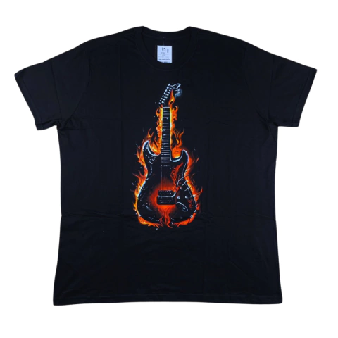 Camiseta Classic Guitar Plus Size Masculina