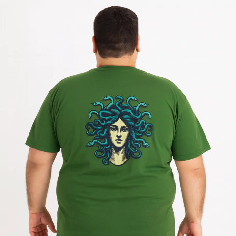 Camiseta Plus Size Masculina Cranc Company (Medusa) - comprar online