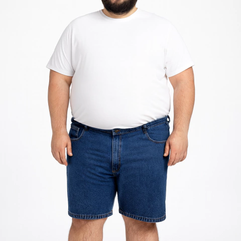 Bermuda Jeans 100% Plus Size Masculina Cranc 18 - comprar online