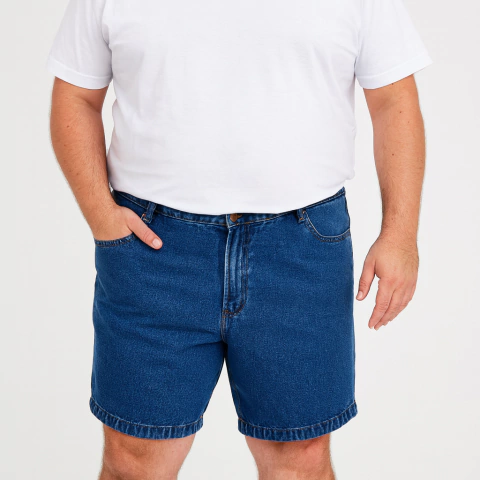 Bermuda Jeans 100% Plus Size Masculina Cranc 9 - comprar online
