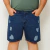 Bermuda Jeans 100% Rasgadinha Plus Size Masculina Cranc 11 - comprar online