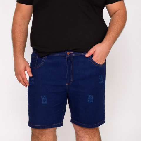 Bermuda Jeans C/ Lycra Plus Size Masculina Cranc 17 - comprar online