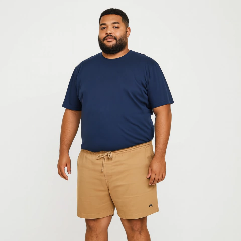 Short Plus Size Mauricinho Sarja Cranc - comprar online
