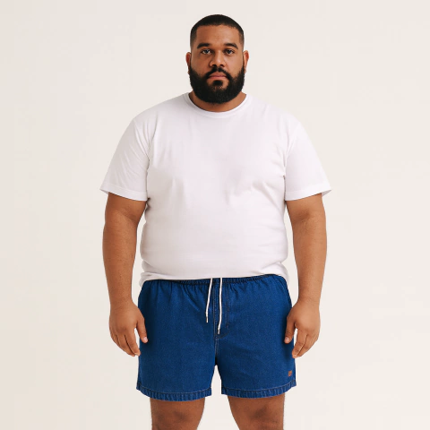 Short Jeans Mauricinho Plus Size Masculino Cranc - comprar online