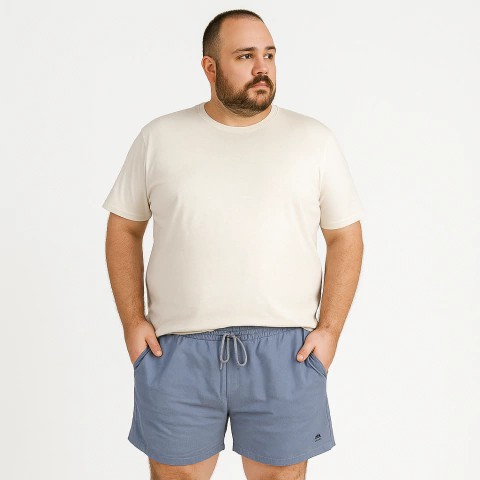 Short Plus Size Mauricinho Sarja Cranc - comprar online