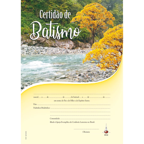 B-23 Certidão de Batismo – Ipê e riacho