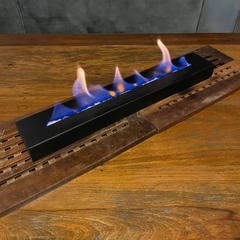 QUEIMADOR PARA LAREIRA PRETO 50cm - comprar online