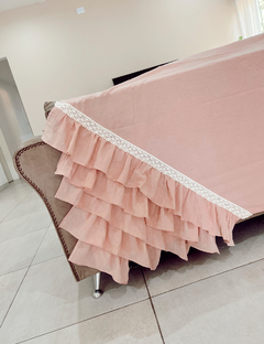 Pie de cama/ Manta Bella rosa - comprar online