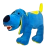 Bicho de Pelúcia Baby com Dentes de Leite - Cachorrinho Azul - Macro Modelos Odontológicos