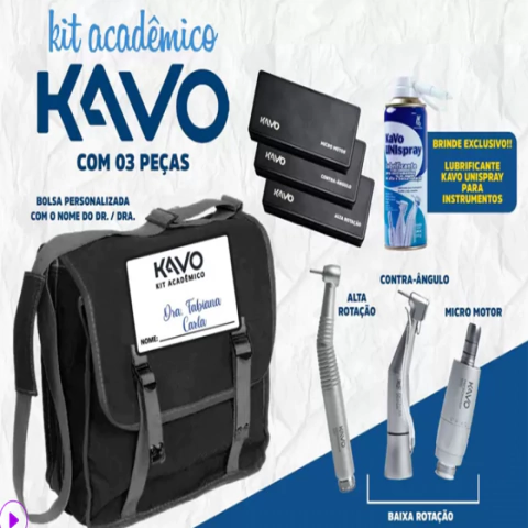 kit acadêmico odontológico kavo