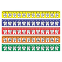 Régua Dentinhos Luxo Cores Sortidas