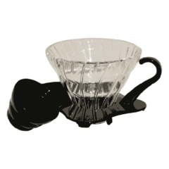 HARIO V60 suporte para filtro vidro preto 01 na internet