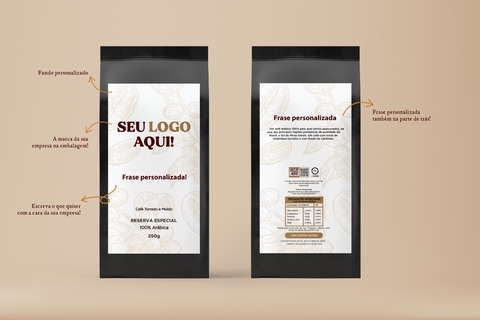 Embalagem Café Personalizado com sua marca