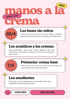 Manos a la crema - curso presencial de cosmética casera - Mercurï 