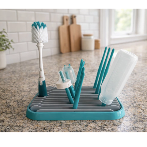Set De Escurridor Y Cepillo Para Mamaderas