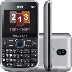 Celular Tri Chip LG C398 Wi Fi. Câmera 2MP e Memória Interna 2GB SEMI-NOVO
