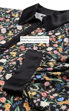 Pijama americano de manga larga con pantalón corto Yaiza Cod.: 2044 - tienda online