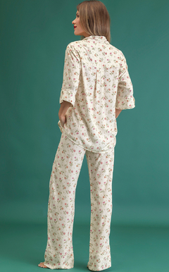 Pijama americano manga 3/4 con pantalón marena Cod.: 2151 - comprar online