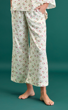 Pijama Marena con top de manga ancha y pantalón cropped Cod.: 2152 - comprar online
