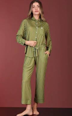 Pijama americano de manga larga con capri Inna Cod.: 2221