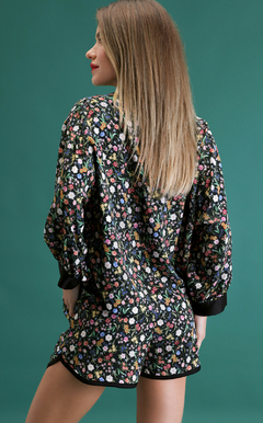 Pijama americano de manga larga con pantalón corto Yaiza Cod.: 2044 - comprar online